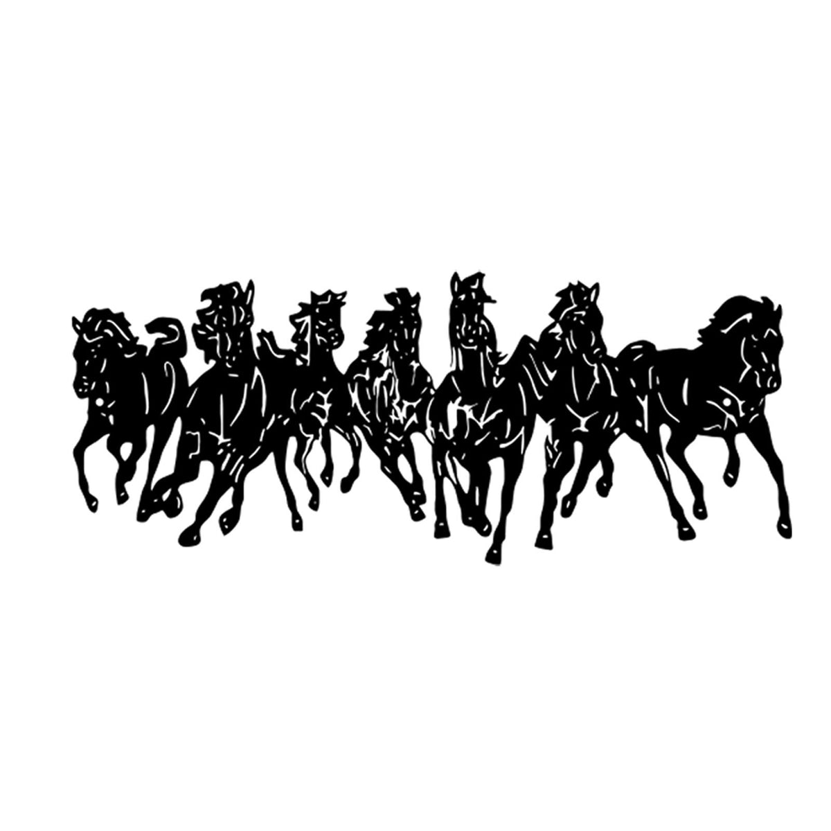 Decorative Galloping Horse Silhouette Wall Art Homeandso