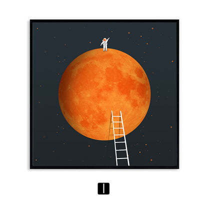 Astronaut Themed Framed Wall Art Homeandso