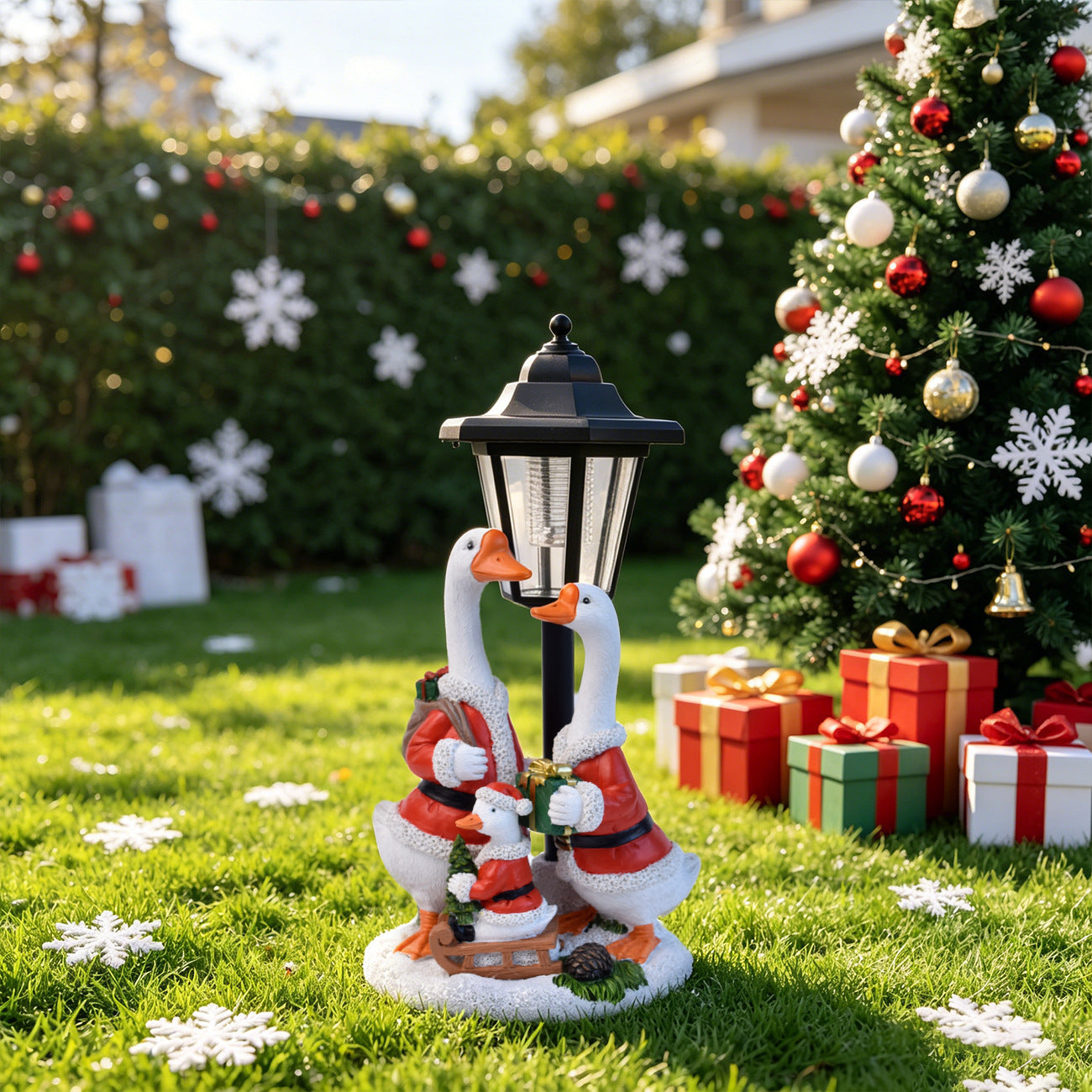 Holiday Decorative Goose Lantern Homeandso