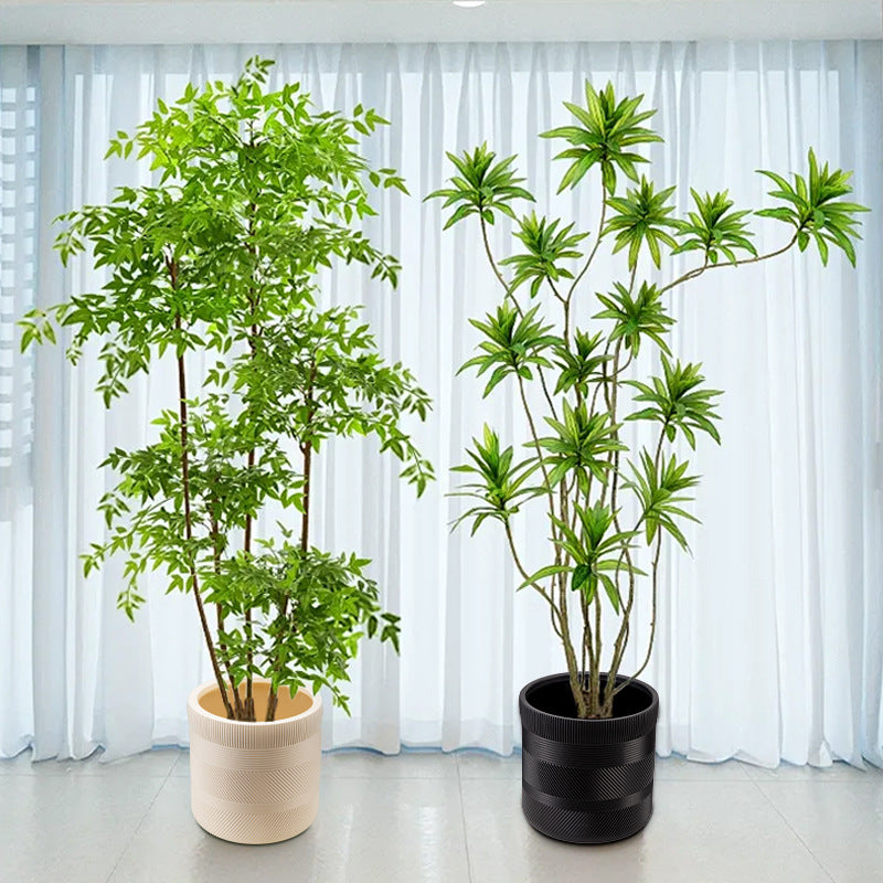 Textured Decorative Plant Pot Homeandso