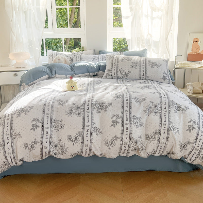 Playful Cartoon Animal-Themed Bedding Set Homeandso