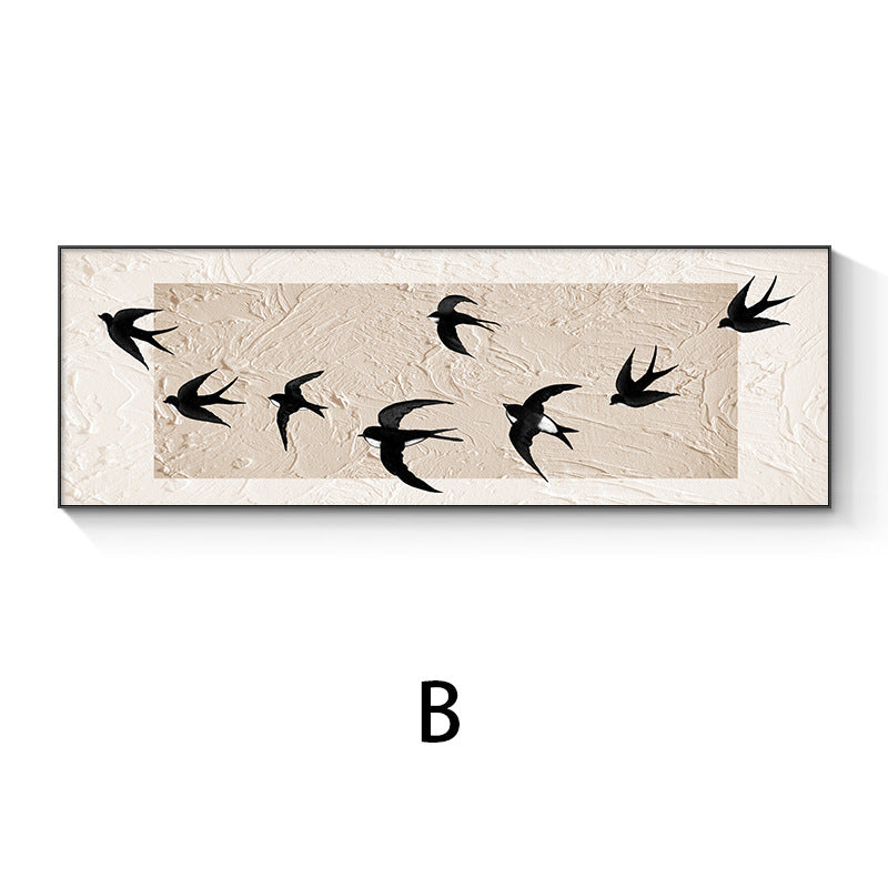 Artful Bird Silhouettes Framed Wall Decor Homeandso