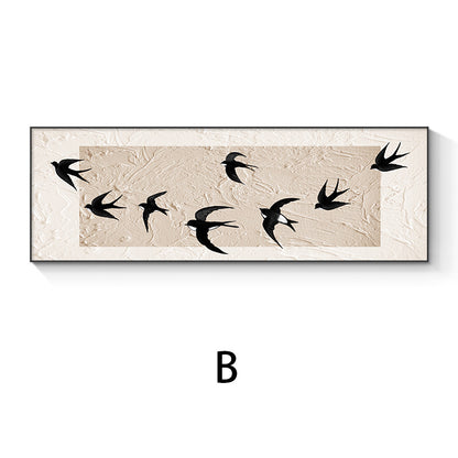 Artful Bird Silhouettes Framed Wall Decor Homeandso