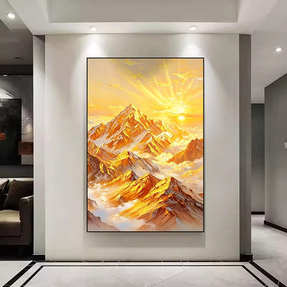 Mountain Sunrise Landscape Canvas Art Homeandso