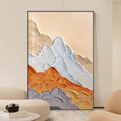 Textured Mountain Landscape Canvas Artwork Homeandso