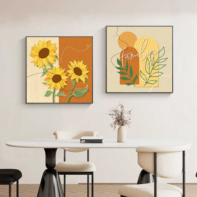 Decorative Framed Sunflower Wall Art Homeandso