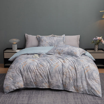 Nature-Inspired Botanical Print Duvet Cover Set