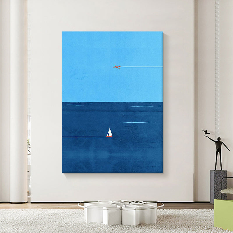 Modern Nautical Art Canvas Print Homeandso