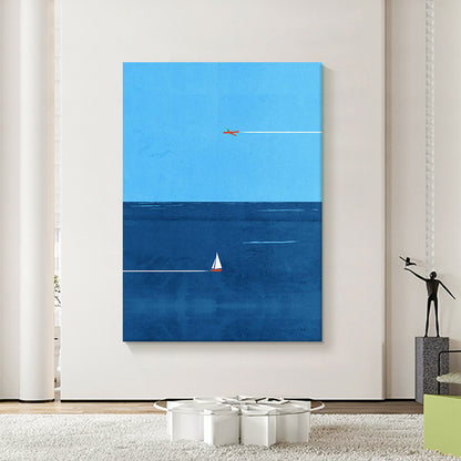 Modern Nautical Art Canvas Print Homeandso