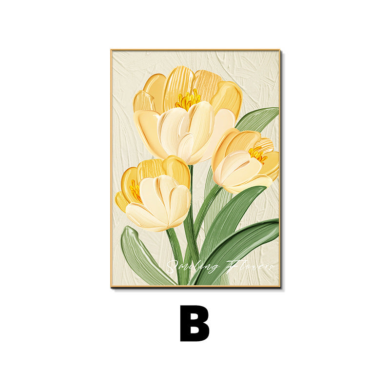 Framed Floral Canvas Artwork Homeandso