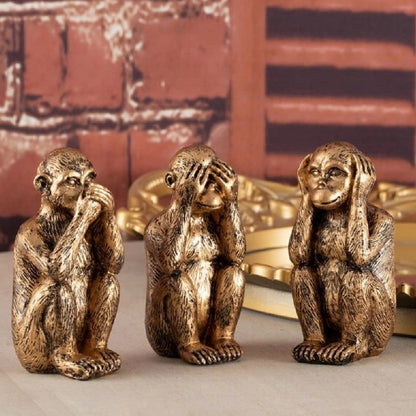 Decorative Three Wise Monkeys Figurine Homeandso