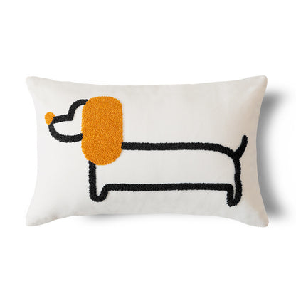 Artistic Animal-Themed Throw Pillow