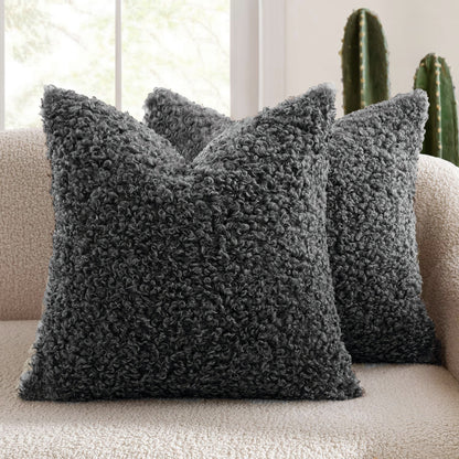 Fluffy Textured Decorative Pillow
