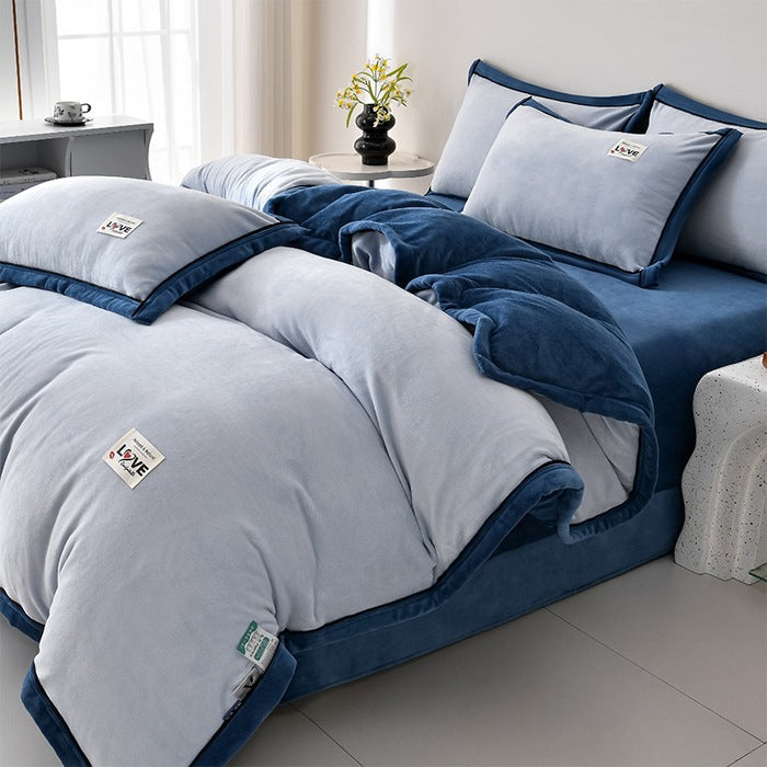 Plush Velvet Comforter Set