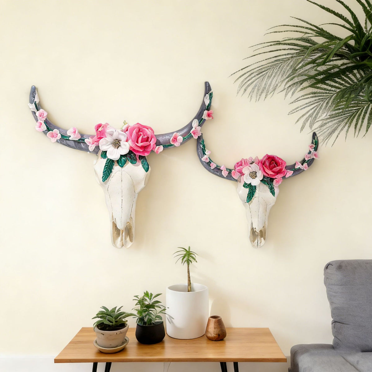 Floral Skull Wall Decor Homeandso