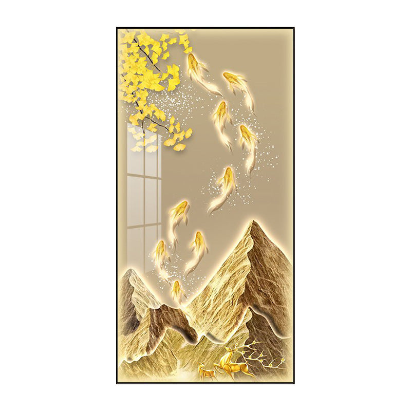 LED Illuminated Koi Fish Canvas Art Homeandso