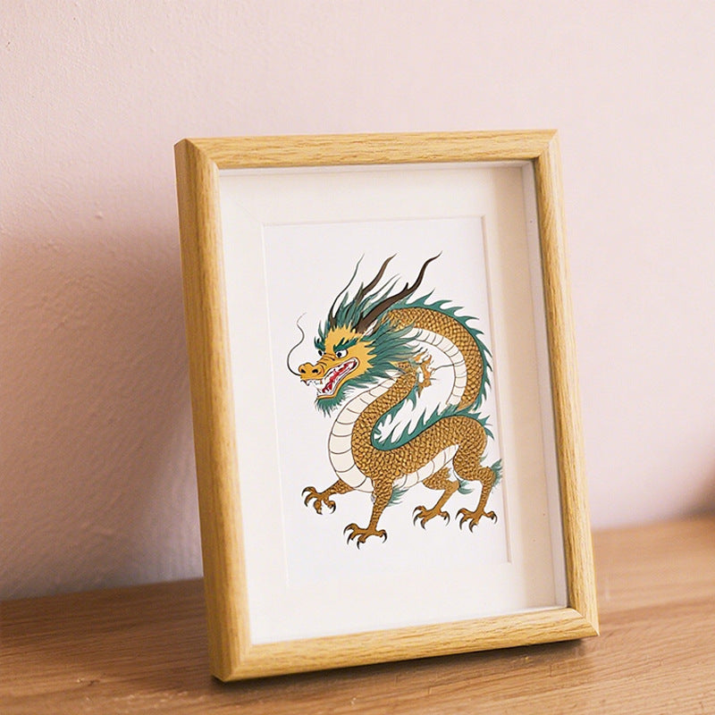 Dragon Illustration Framed Artwork