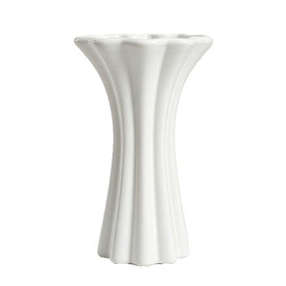 Modern Fluted Ceramic Vase