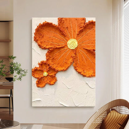 Textured Floral 3D Canvas Wall Art Homeandso