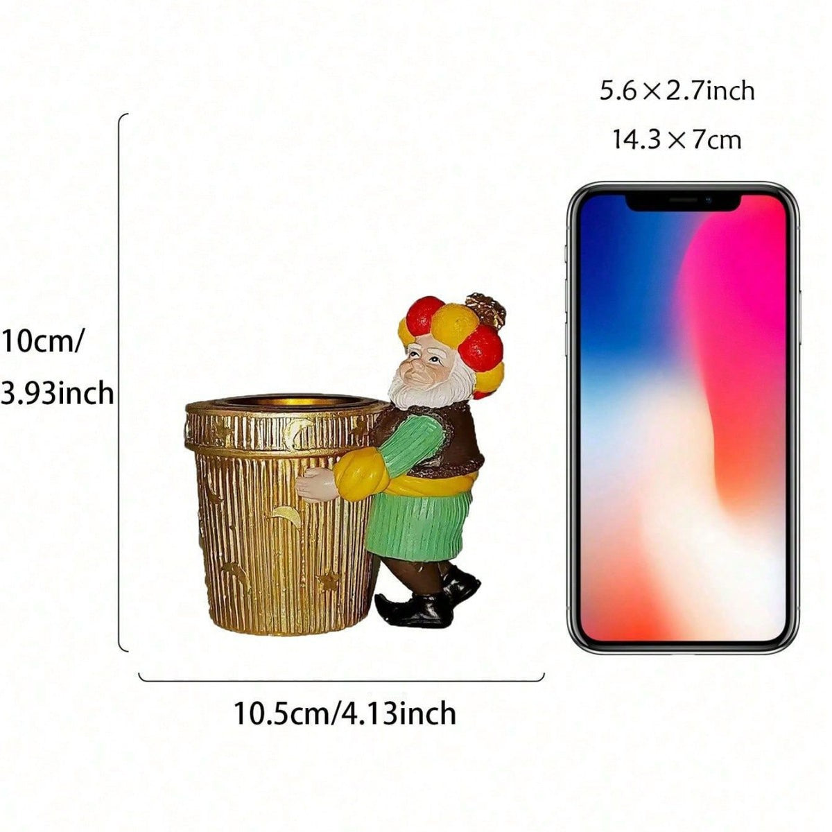 Decorative Trash Can Figurine Homeandso