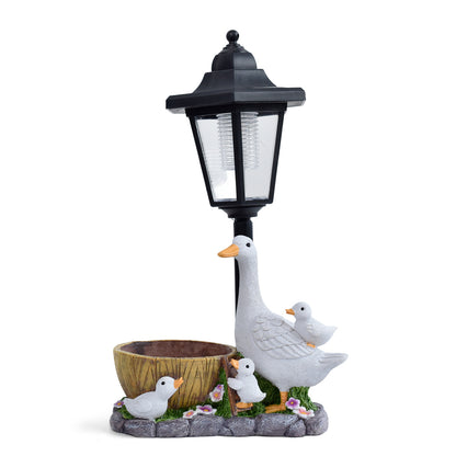 Swan Lantern Sculpture Homeandso