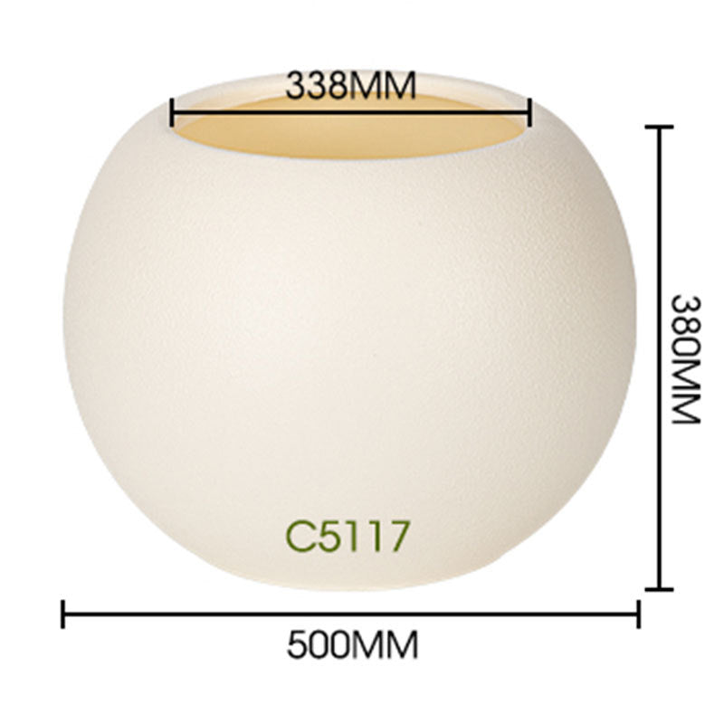 Textured Round Modern Planter Homeandso