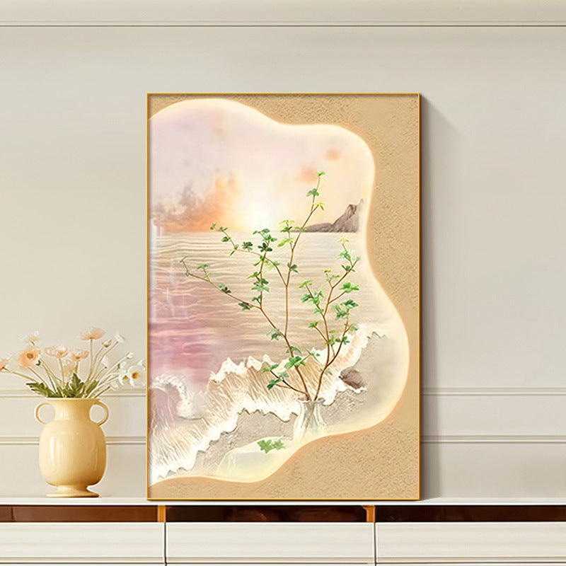 Framed Floral Sunset Art Print Homeandso