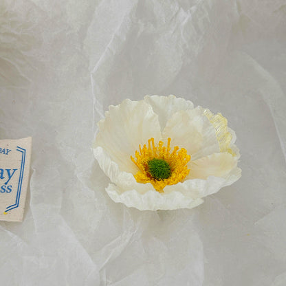 Realistic Fabric Flower Brooch