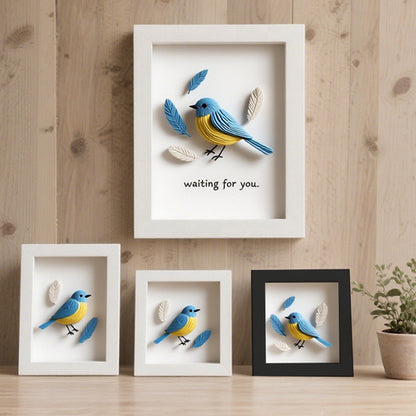 Decorative Bird Illustration Frame