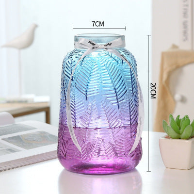 Textured Glass Storage Jar