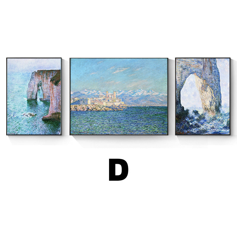 Framed Impressionist Landscape Art Set Homeandso