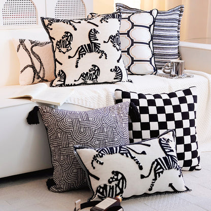 Artistic Patterned Throw Pillow