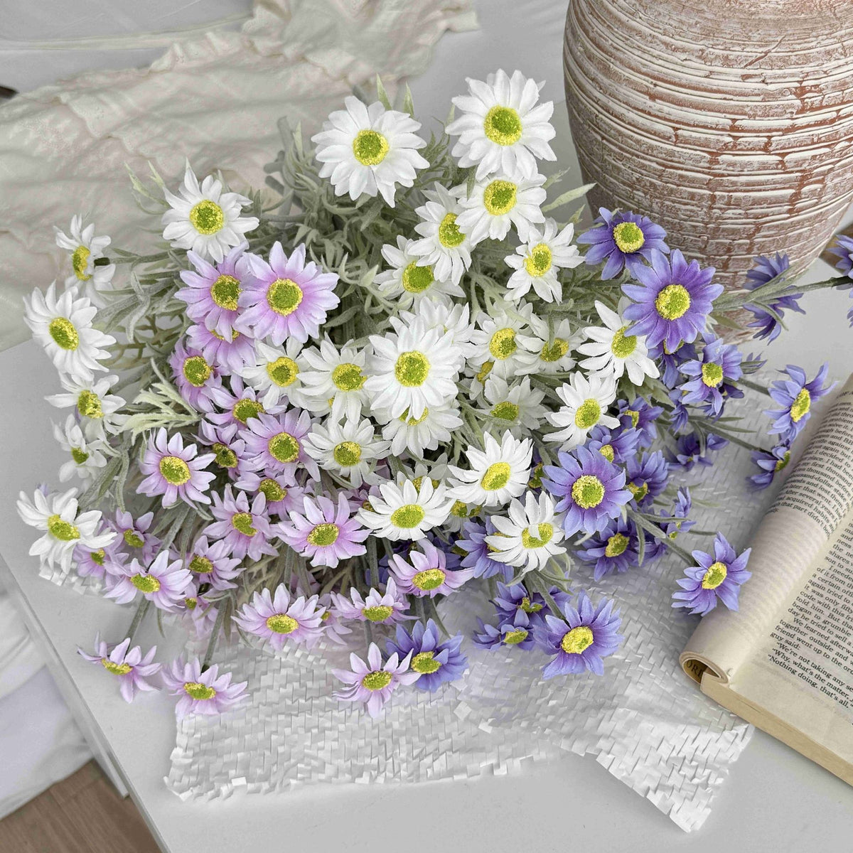 Lifelike Daisy Stem Arrangement