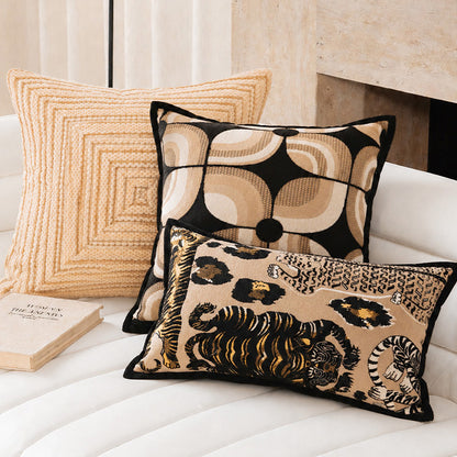 Artistic Animal Print Decorative Pillow