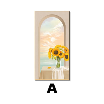 Framed Floral Landscape Artwork Homeandso