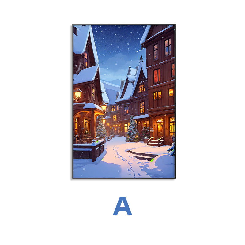 Winter Wonderland Scene Framed Wall Art Homeandso
