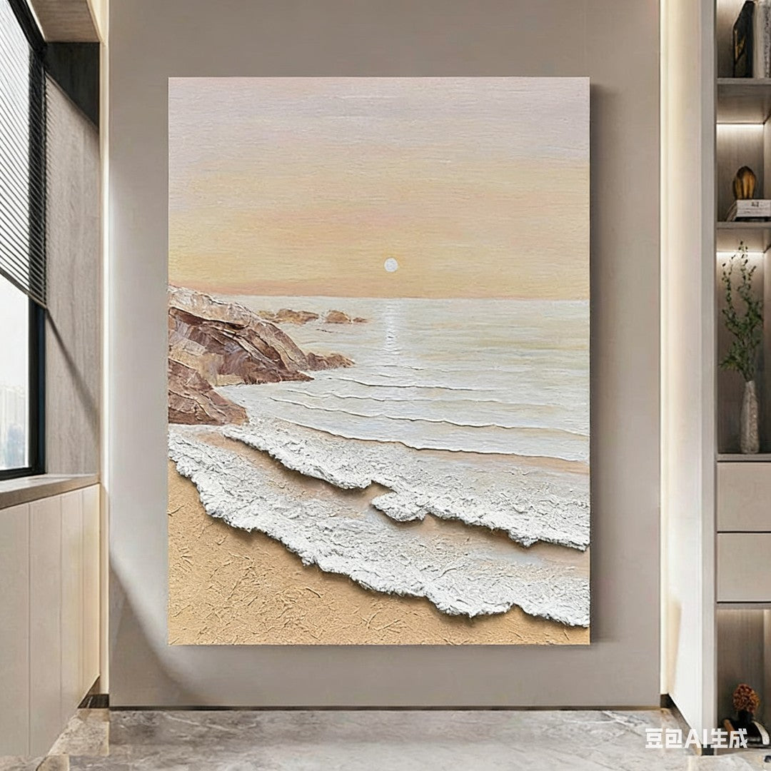 Textured Seascape Relief Canvas Art Homeandso