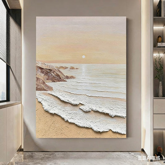 Textured Seascape Relief Canvas Art Homeandso