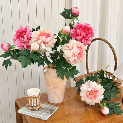 Premium Realistic Peony Floral Stem