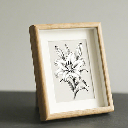 Elegant Botanical Illustration Frame