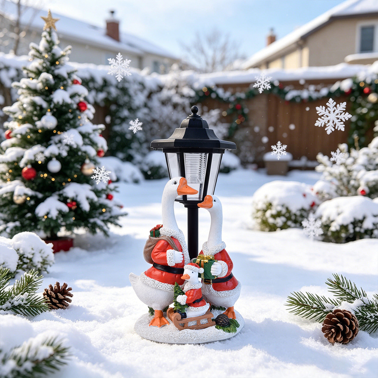 Holiday Decorative Goose Lantern Homeandso