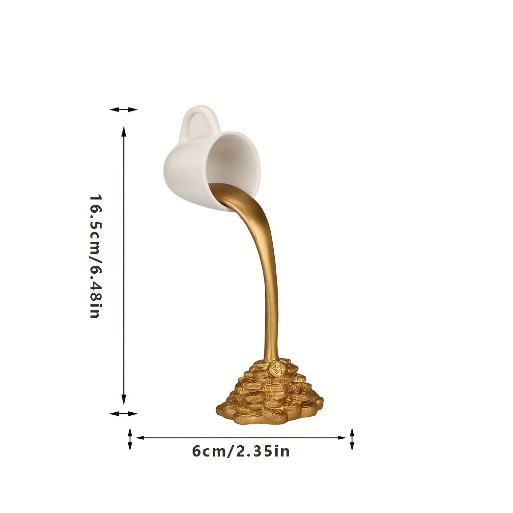 Creative Pouring Coffee Mug Sculpture Homeandso