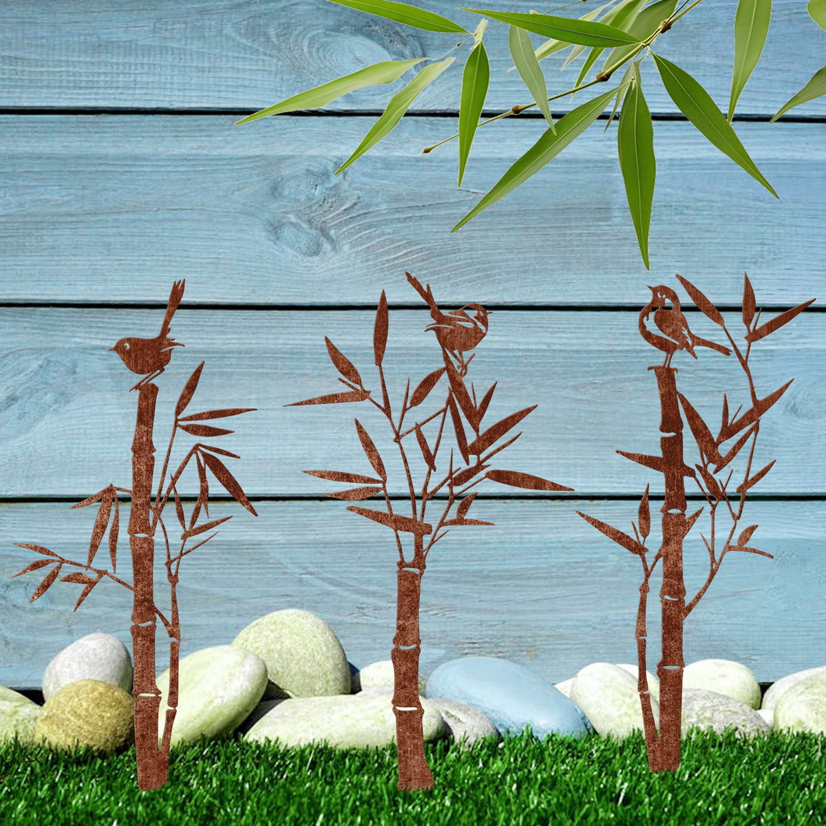 Decorative Bamboo-Themed Garden Stake Homeandso