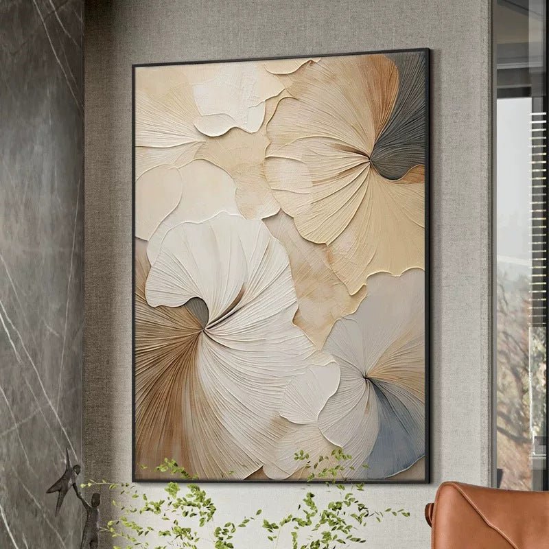 Floral Embossed Canvas Wall Art Homeandso