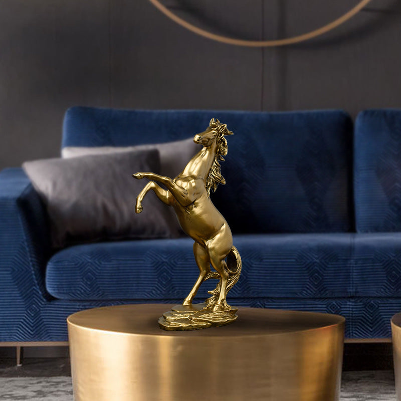 Decorative Rearing Horse Statue Homeandso