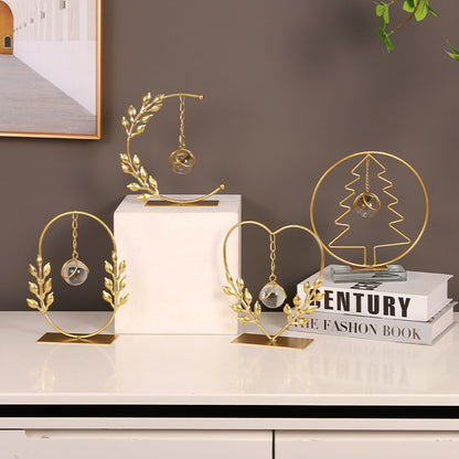 Heart-Shaped Decorative Resin Crystal Stand Homeandso