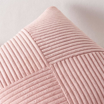 Textured Ribbed Throw Pillow