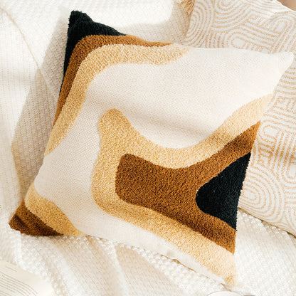 Abstract Textured Lumbar Pillow