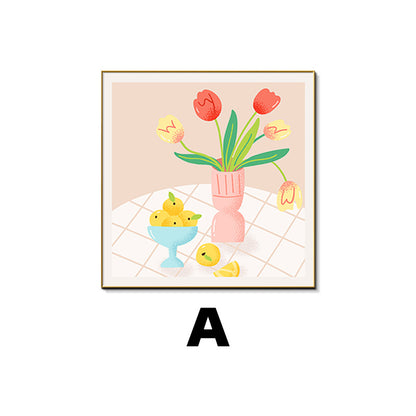 Decorative Framed Floral Still Life Art Print Homeandso