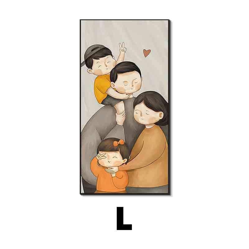 Framed Family Illustration Wall Art Homeandso